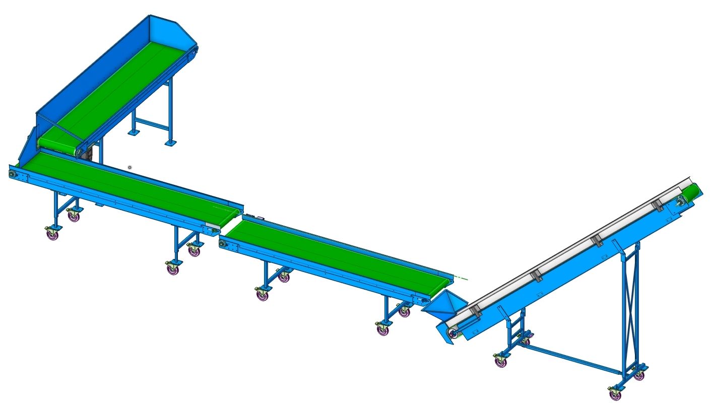 Vlakke transportband_CAD03